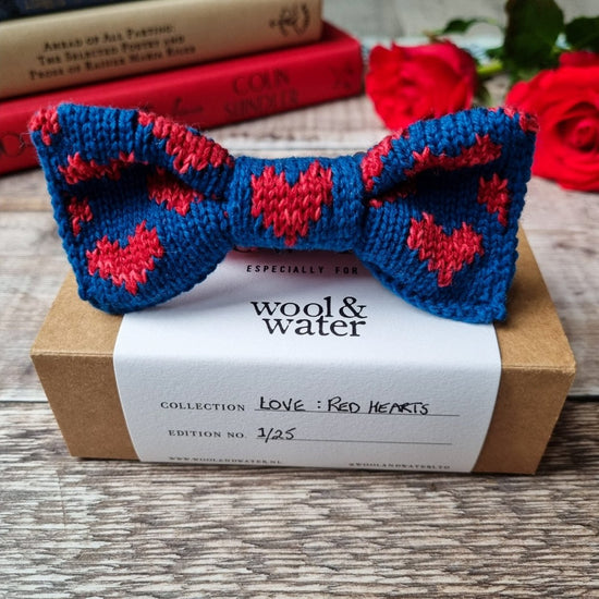The LOVE Bow Tie: Lambswool + Eco Cotton - Wool & Water