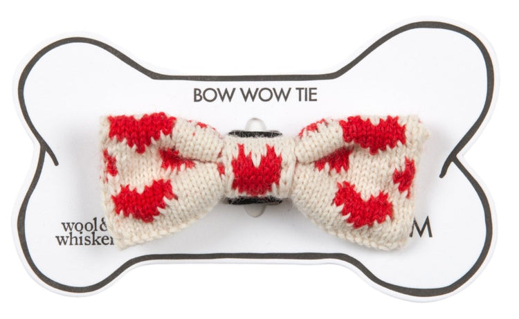 The Love Hearts Bow Tie : Small - Medium Dog - Wool & Water