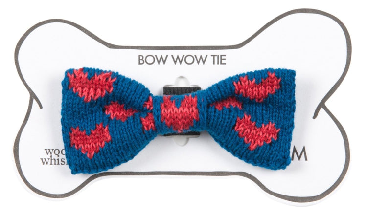 The Love Hearts Bow Tie : Small - Medium Dog - Wool & Water