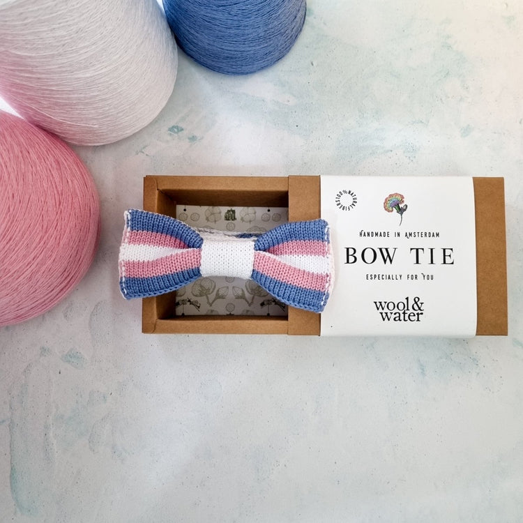 Transgender Flag Bow Tie: PRIDE - Wool & Water