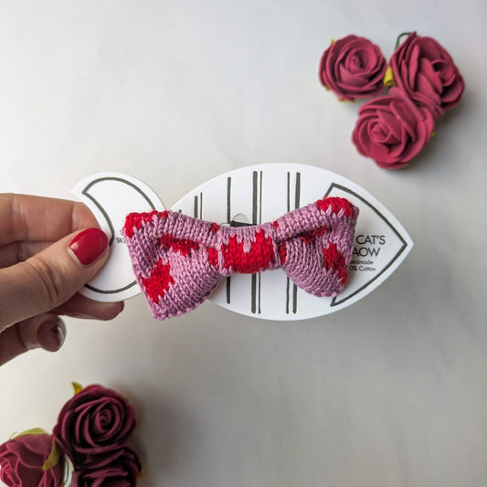 Cat/Tiny Dog Bow Tie: Sparkly Love - Wool & Whiskers