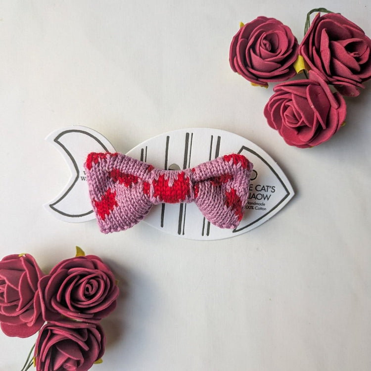 Cat/Tiny Dog Bow Tie: Sparkly Love - Wool & Whiskers