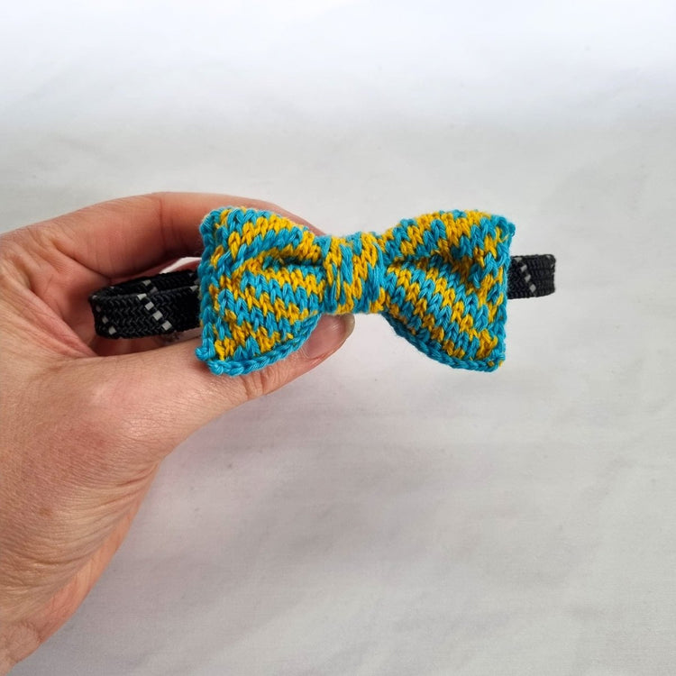 Cat/Tiny Dog Bow Tie: Sunny Day - Wool & Water