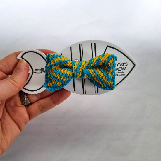 Cat/Tiny Dog Bow Tie: Sunny Day - Wool & Water