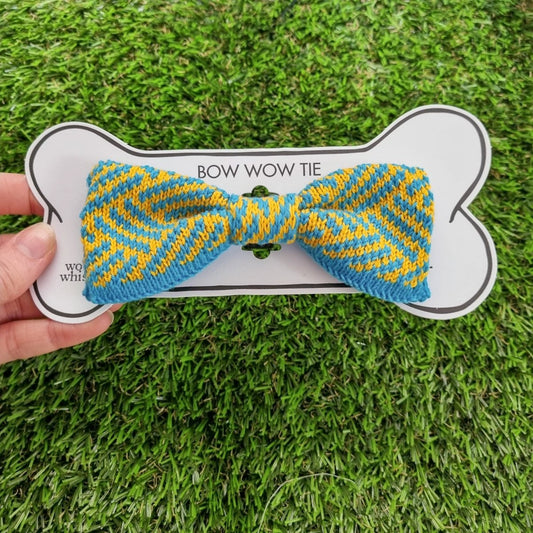 Large Dog Bow Tie: Sunny Day - Wool & Water