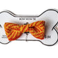 Small - Medium Dog Bow Tie: Orange Zest - Wool & Whiskers