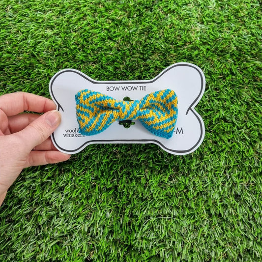 Small - Medium Dog Bow Tie: Sunny Day - Wool & Water