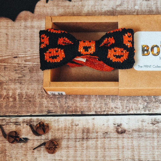 Halloween Bow Tie: Spooky Pumpkins - Wool & Water