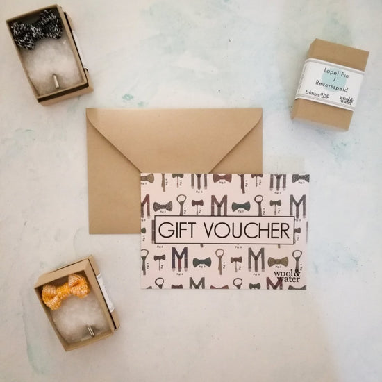 Lapel Pin Gift Voucher - Wool & Water