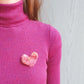 Love Heart Pin - Wool & Water