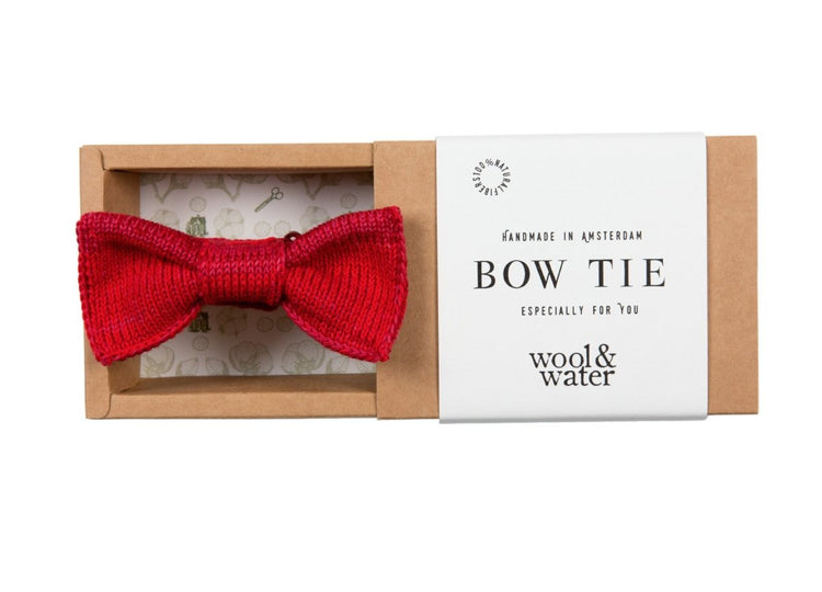 Red Tulip Bow Tie - Wool & Water