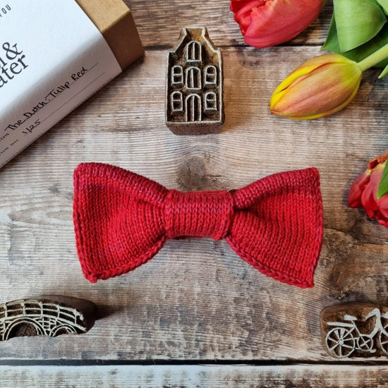 Red Tulip Bow Tie - Wool & Water