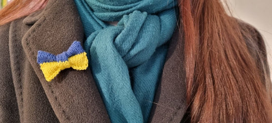 Support Ukraine: 100% Charity Pin - Wool & Water