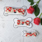 The Love Bow Tie (Cream + Red): Large Dog - Wool & Water